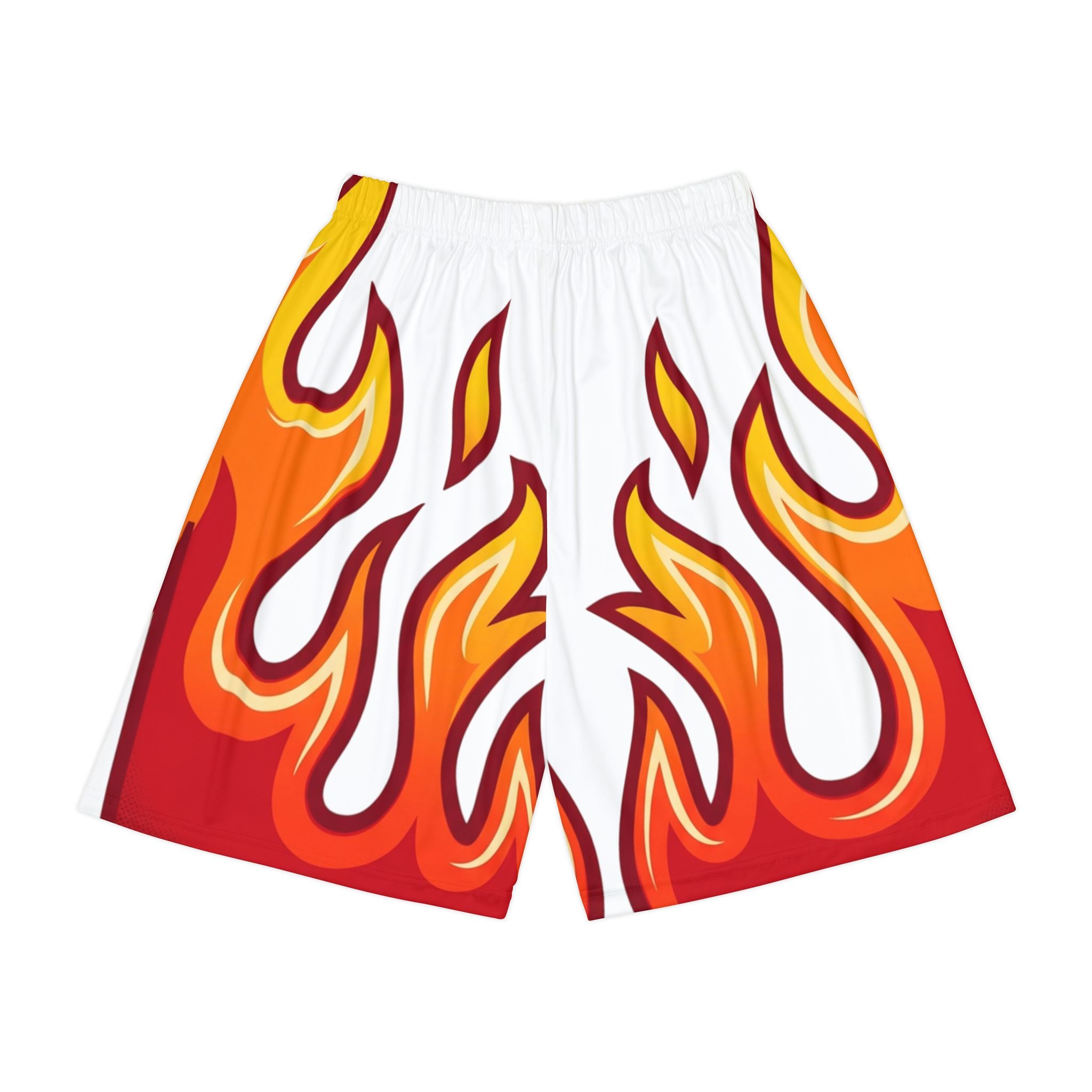 “Limitless” Flame Basketball Shorts (Red)