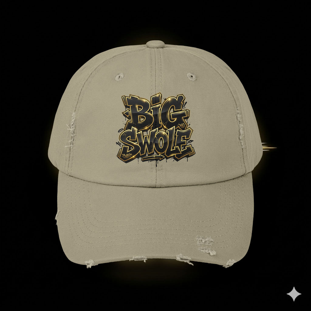 “Big Swole” Unisex Distressed Cap