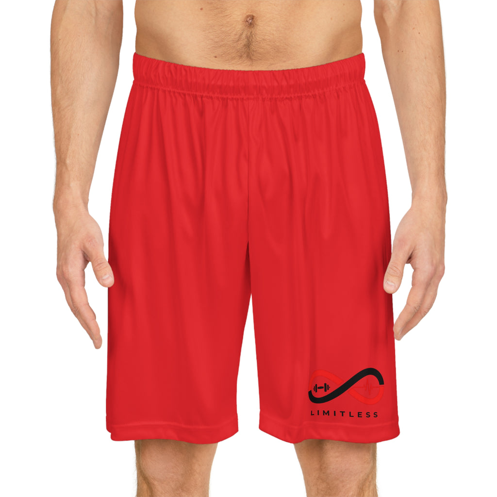 “Limitless” Basketball Shorts (Red)