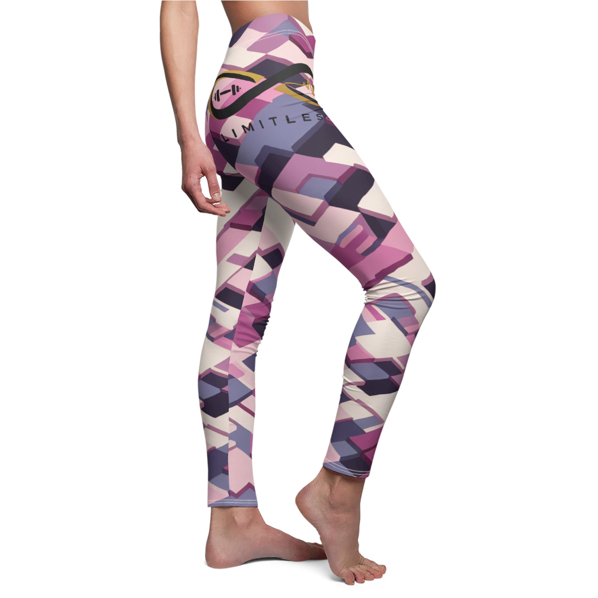 “Limitless” Digital Women's Leggings (Pink)