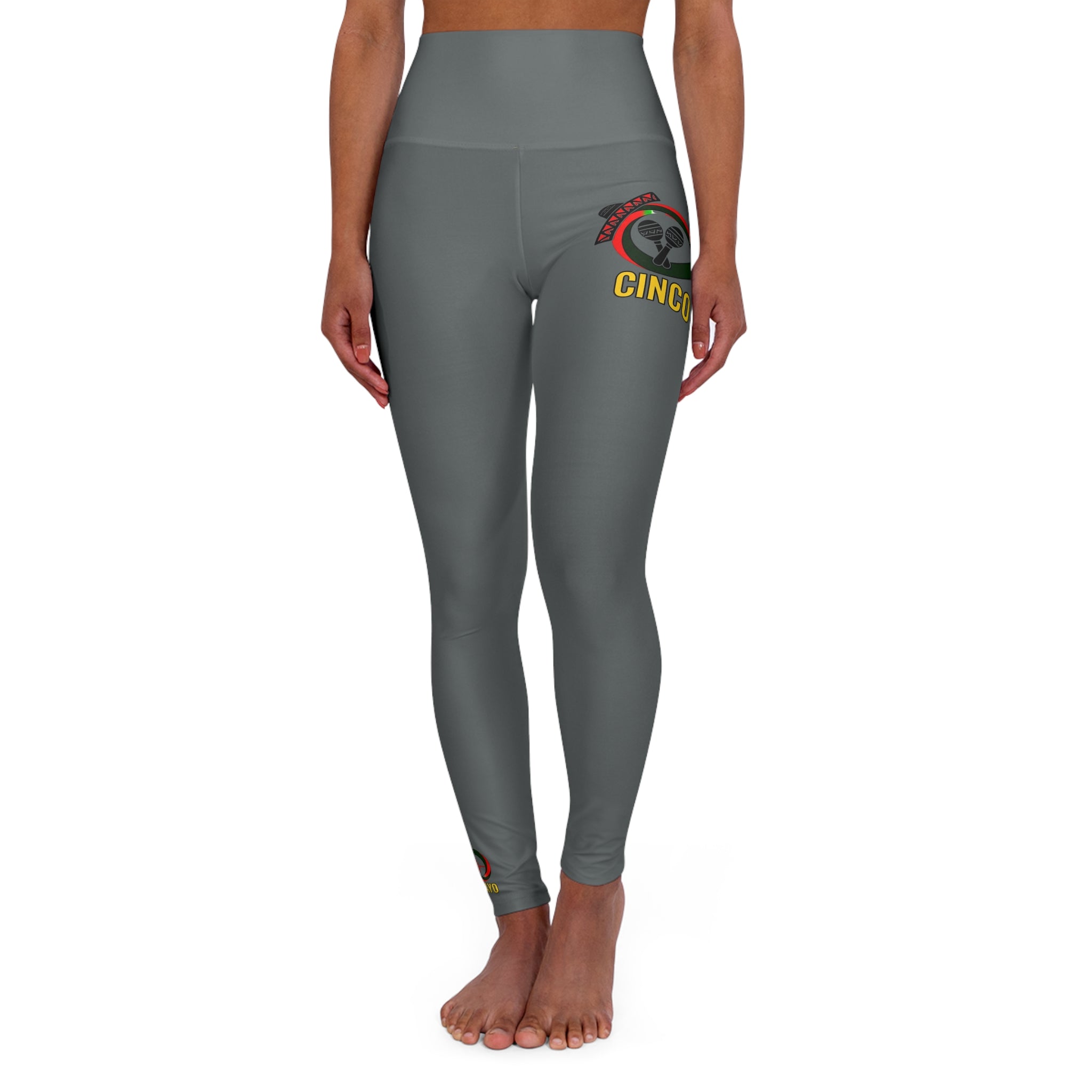 “Limitless” Cinco De Mayo High Waisted Yoga Leggings (Grey)