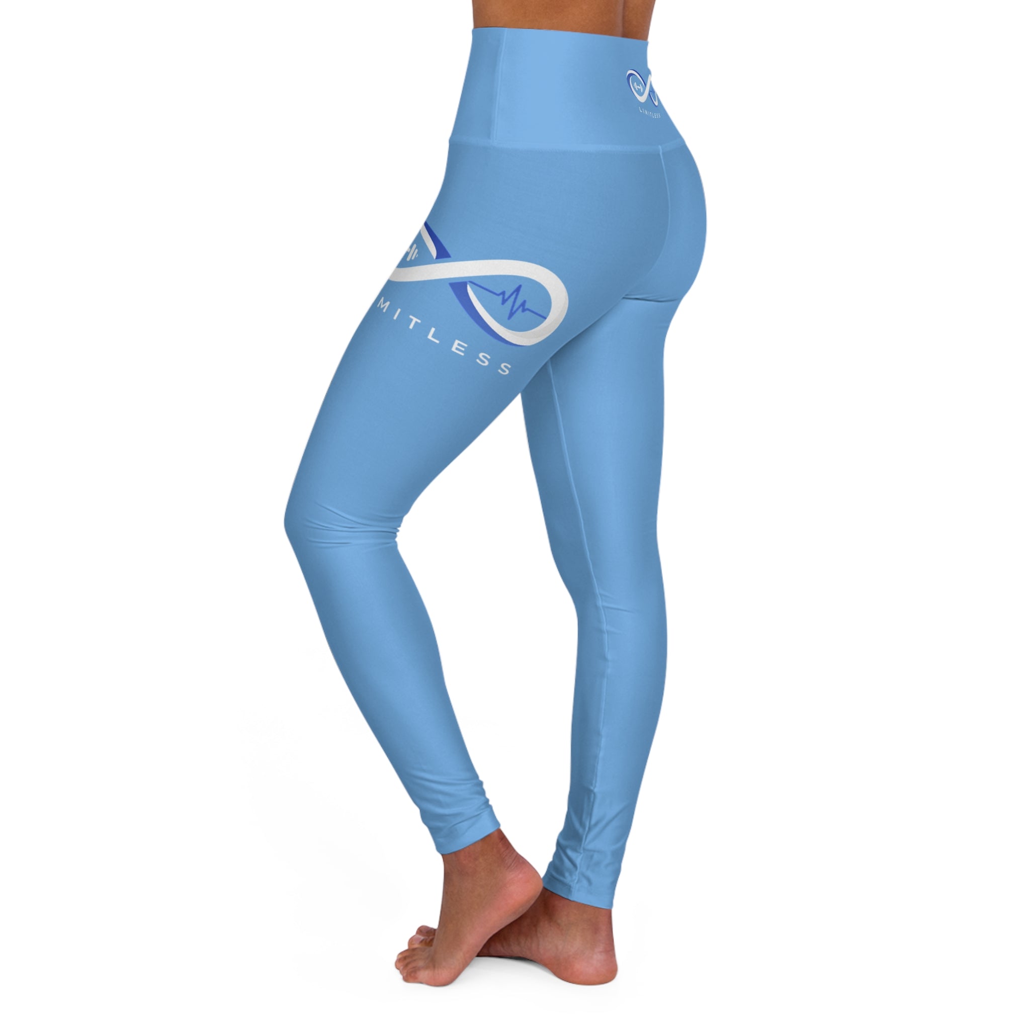 “Limitless” High-Waisted Leggings (Light Blue)