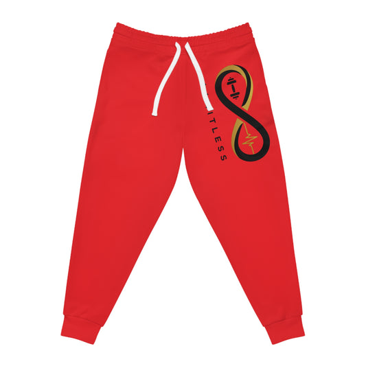 “Limitless” Athletic Joggers (AOP): Red