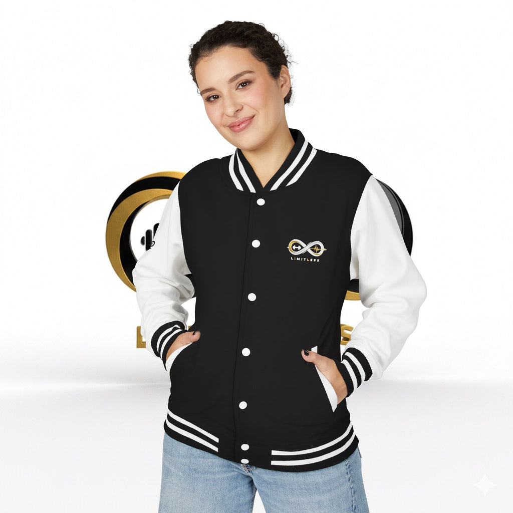 “Limitless” Unisex Heavyweight Letterman Jacket