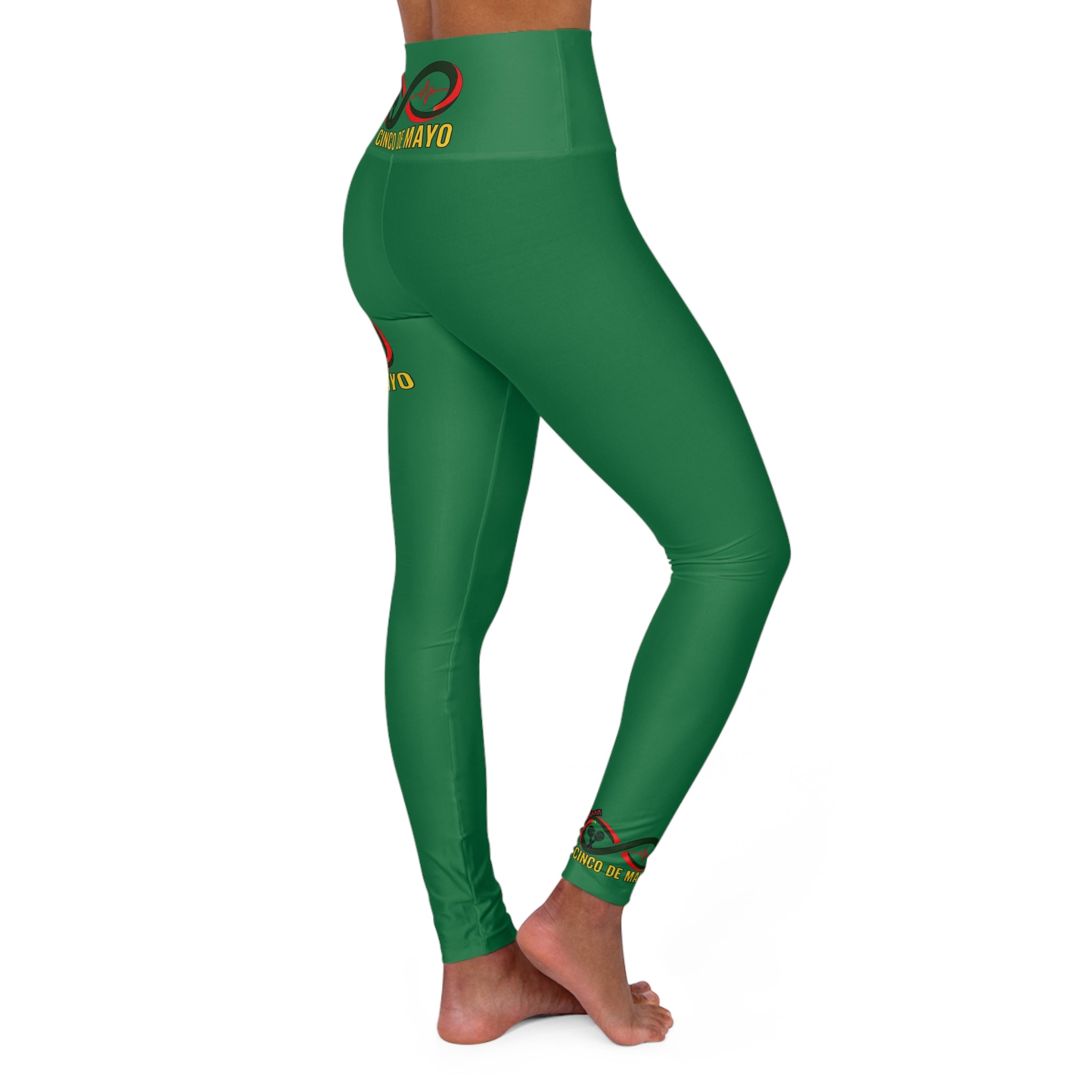 “Limitless” Cinco De Mayo High Waisted Yoga Leggings (Green)
