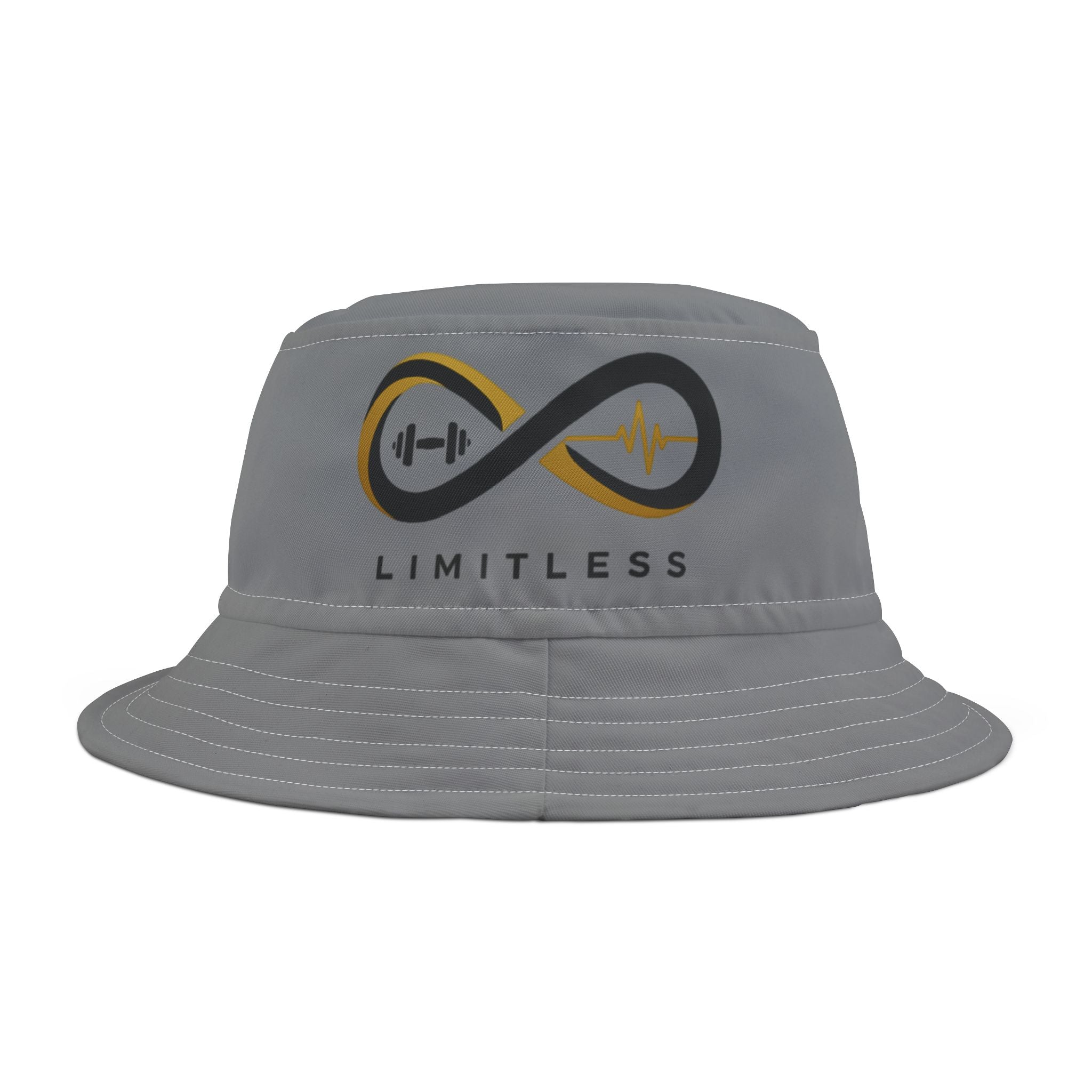 “Limitless” Bucket Hat (AOP): Grey