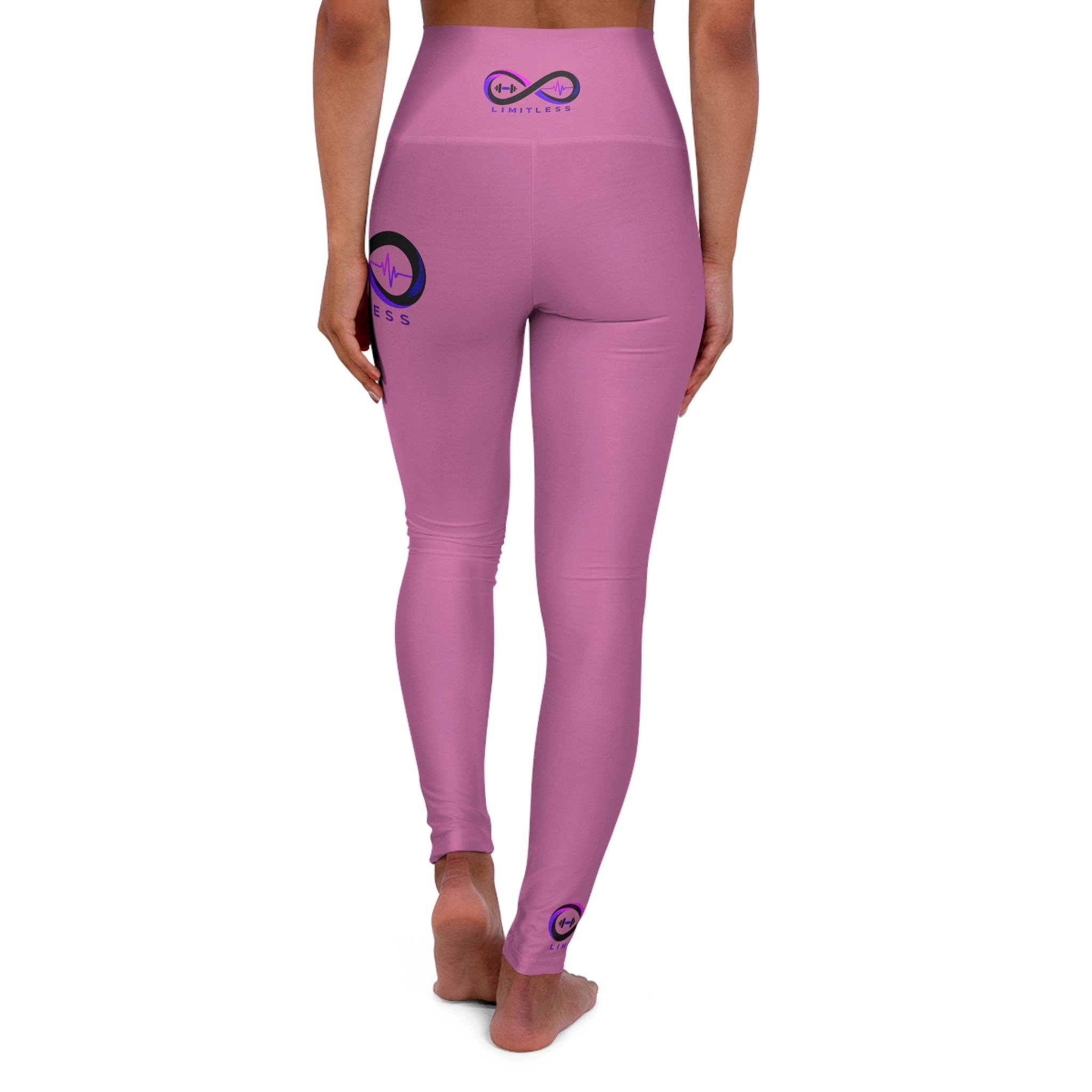 “Limitless” High-Waisted Leggings (Pink)