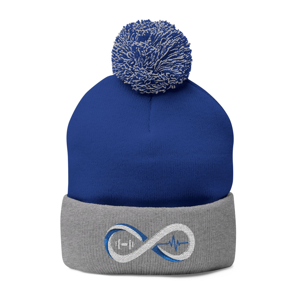 “Limitless” Pom-Pom Knit Cap (Embroidery)