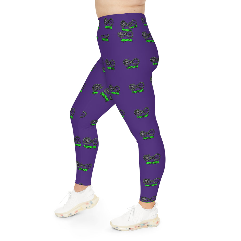 “Limitless” More to Love Halloween Leggings (Purple)