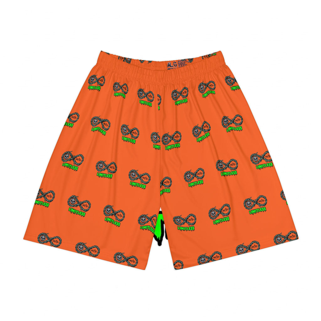 “Limitless” Halloween Basketball Shorts (Orange)
