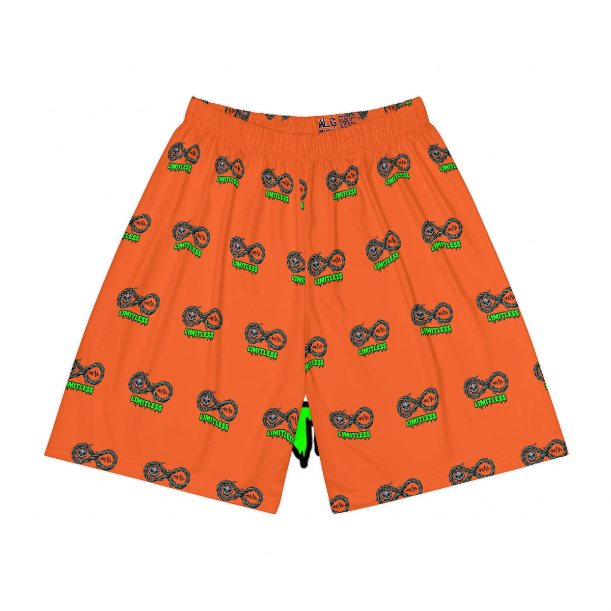 “Limitless” Halloween Basketball Shorts (Orange)