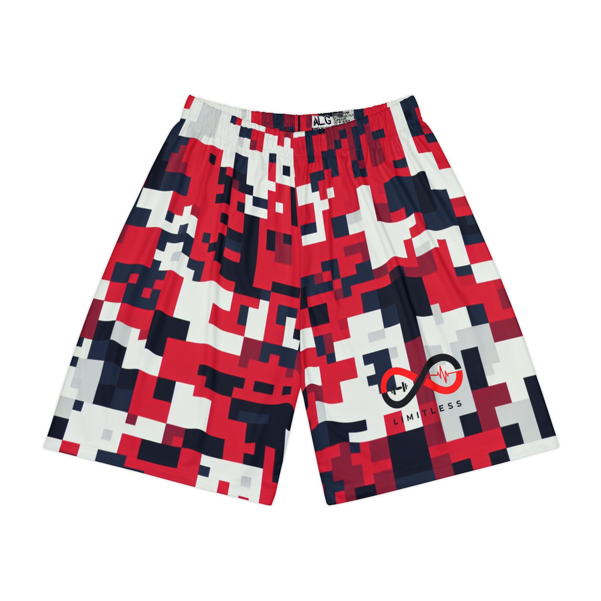 “Limitless” Digital Basketball Shorts (Red)