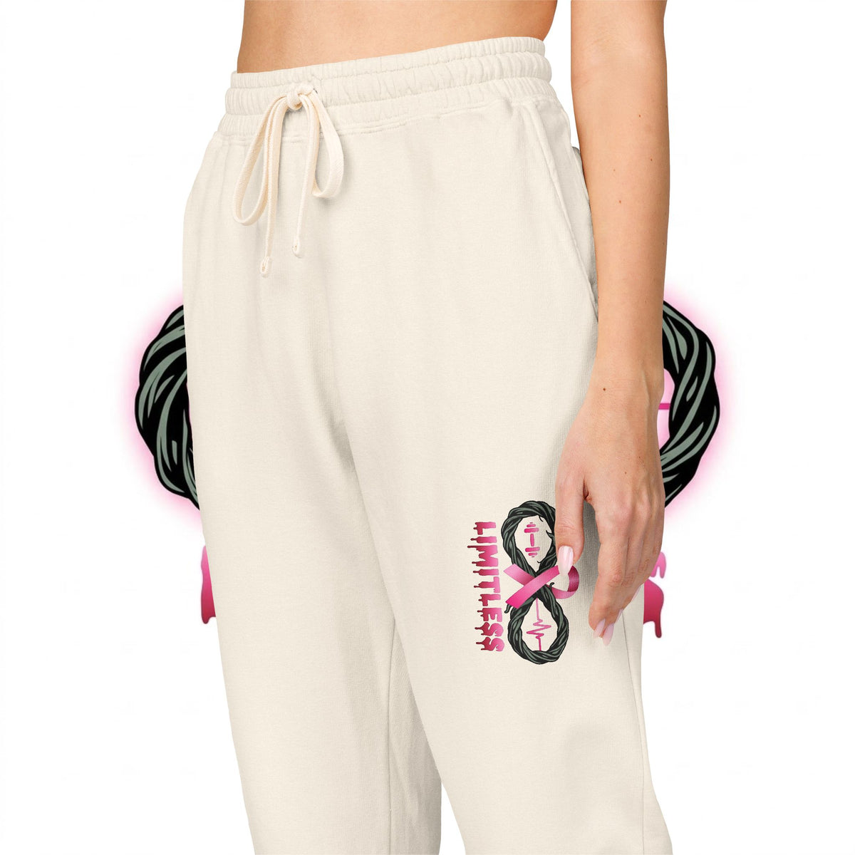 “Limitless” Breast Cancerween Joggers