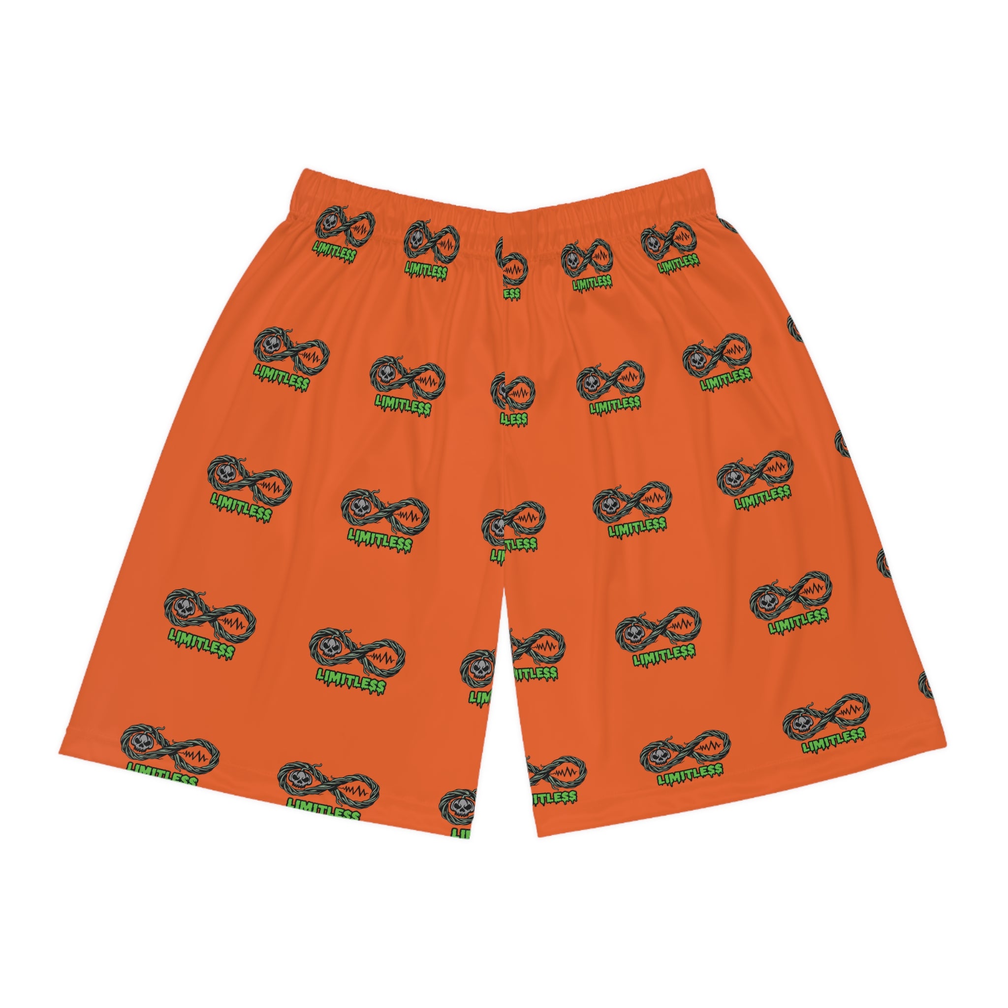 “Limitless” Halloween Basketball Shorts (Orange)