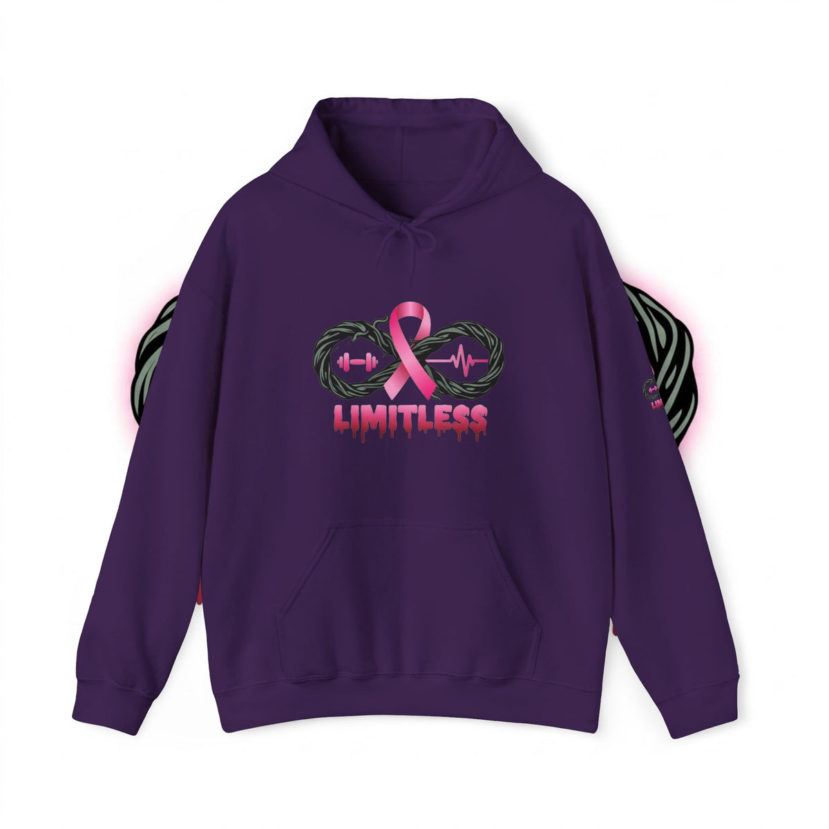 “Limitless” Breast Cancerween Unisex Hooded Sweatshirt