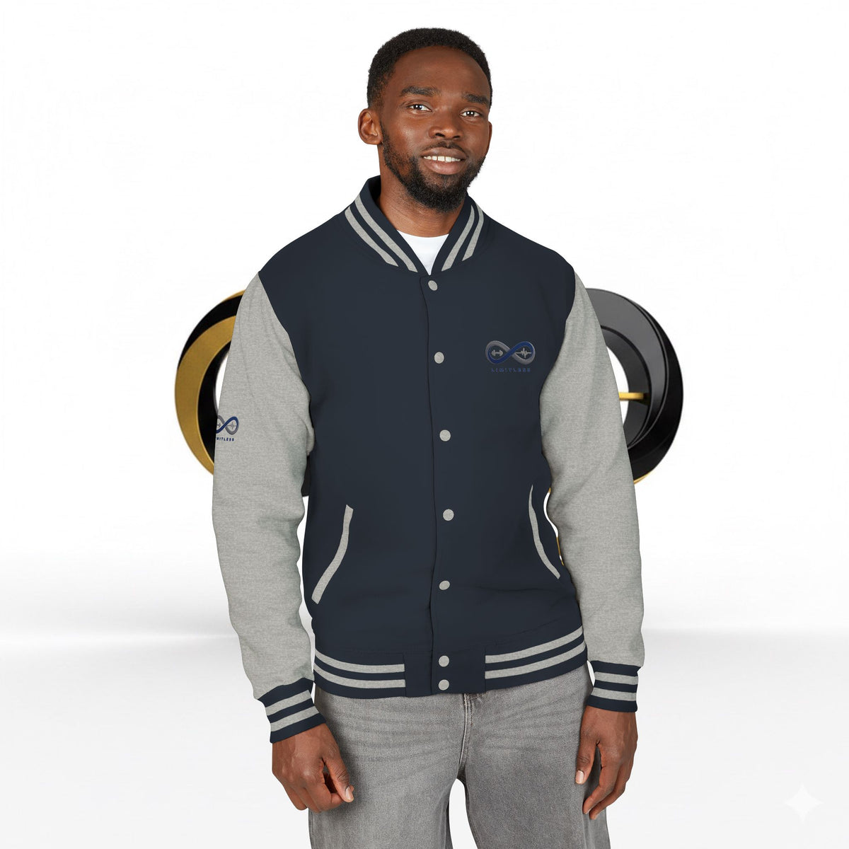 “Limitless” Unisex Heavyweight Letterman Jacket