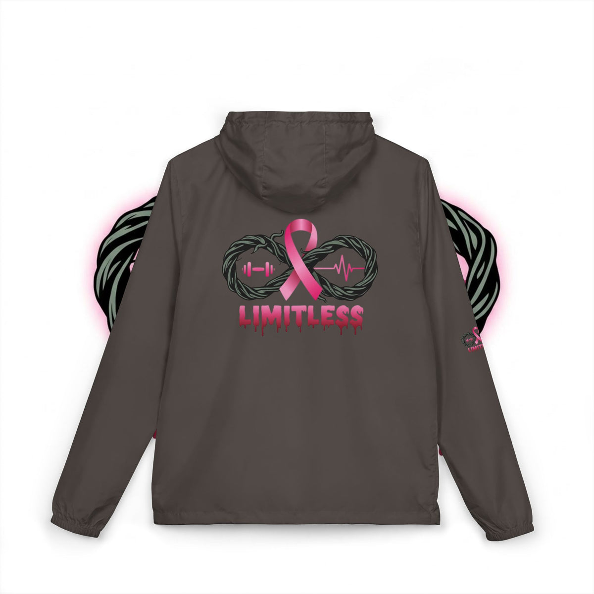 “Limitless” Breast Cancerween Unisex Windbreaker