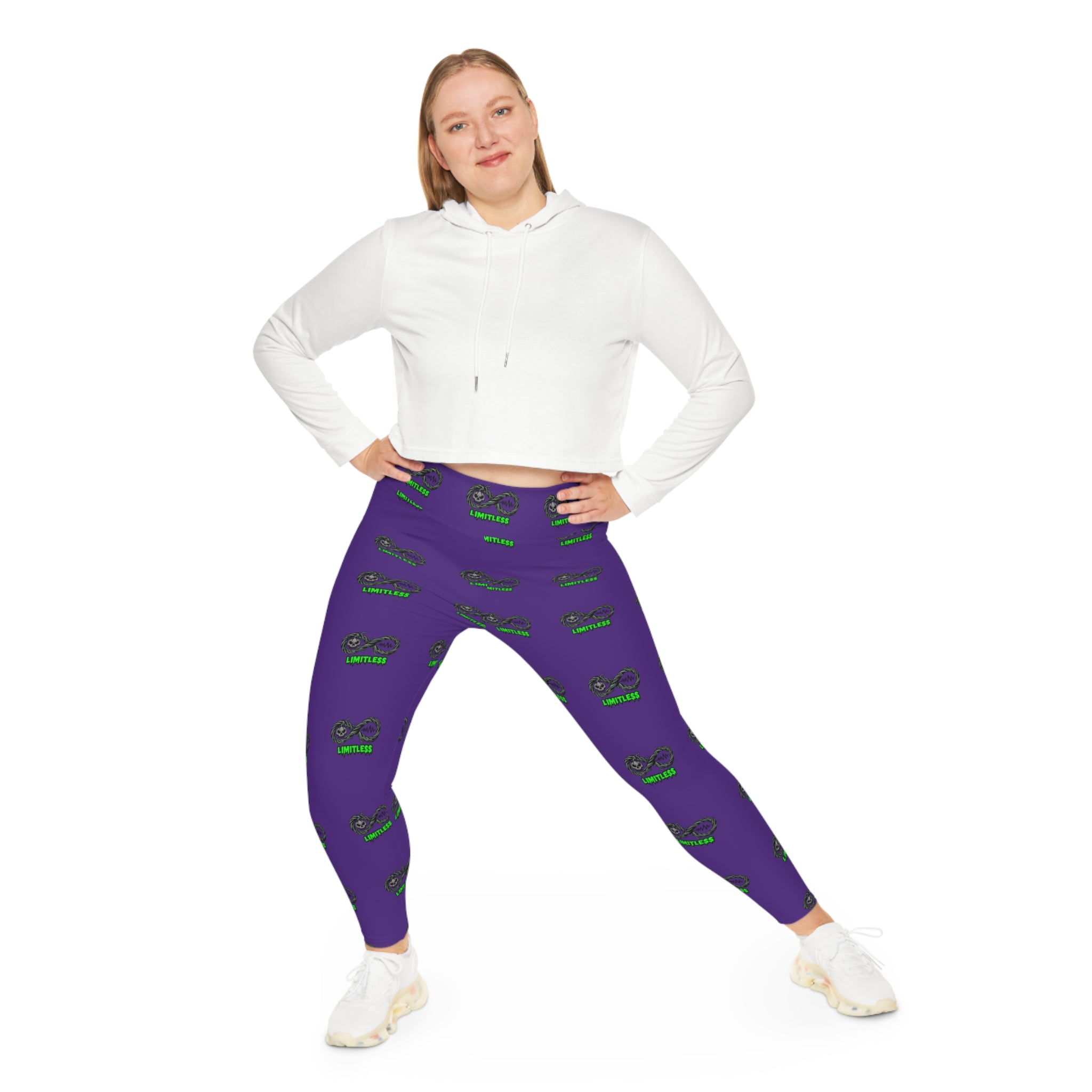 “Limitless” More to Love Halloween Leggings (Purple)