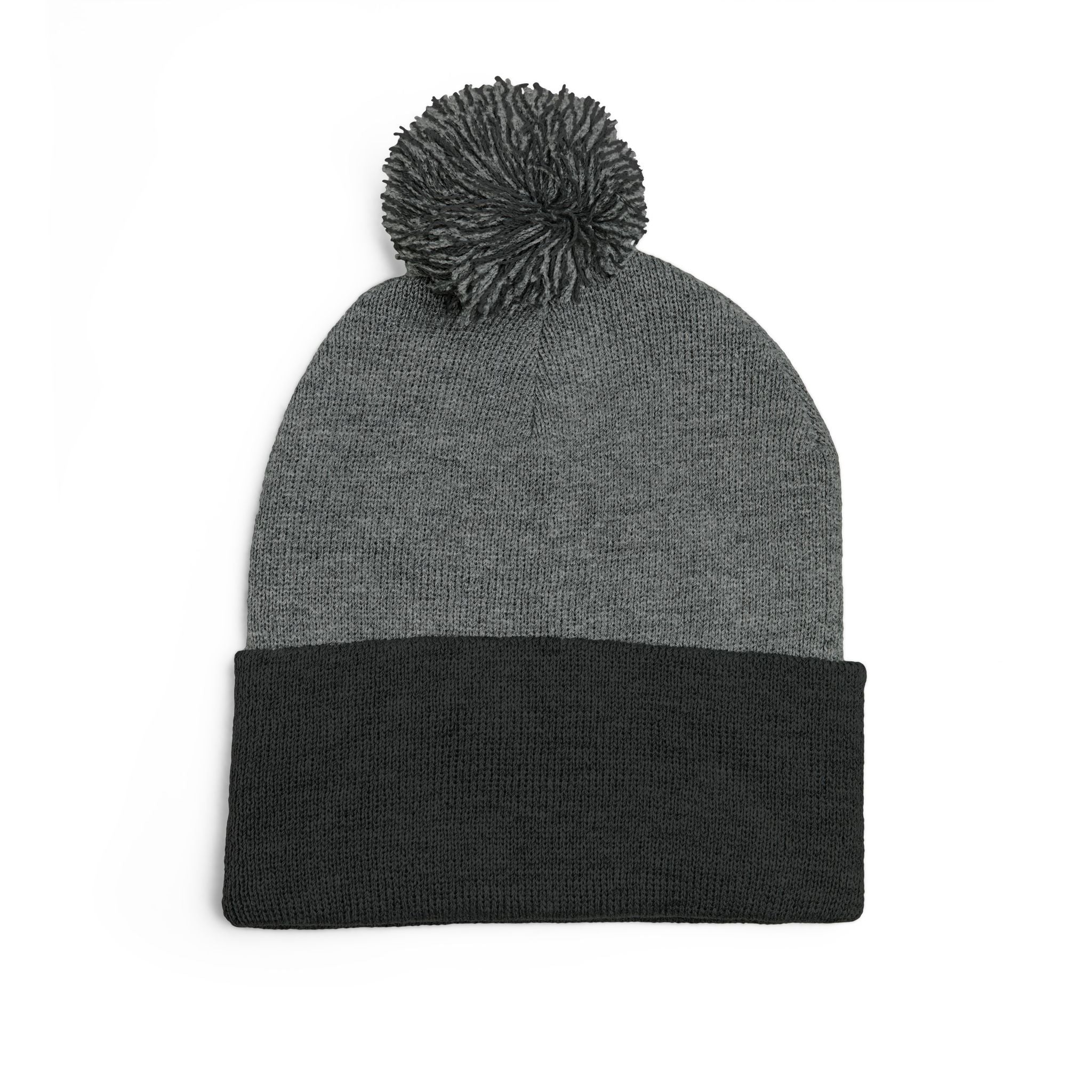 “Limitless” Pom-Pom Knit Cap (Embroidery)