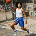 “Limitless” 50/50 Basketball Shorts (Blue)