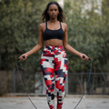 “Limitless” Digital High-Waisted Leggings (Red)
