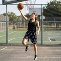 “Limitless” Pineapple Basketball Shorts (Black)