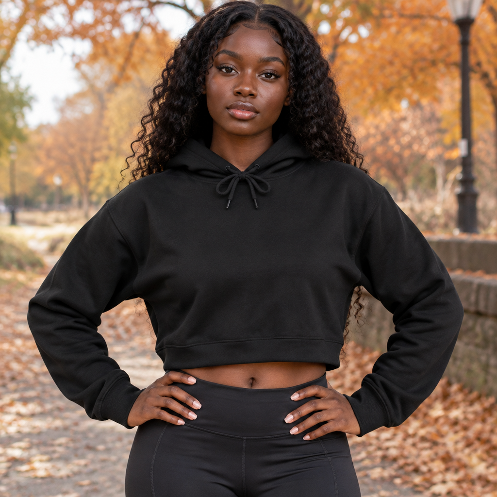 “Limitless” Crop Hoodie