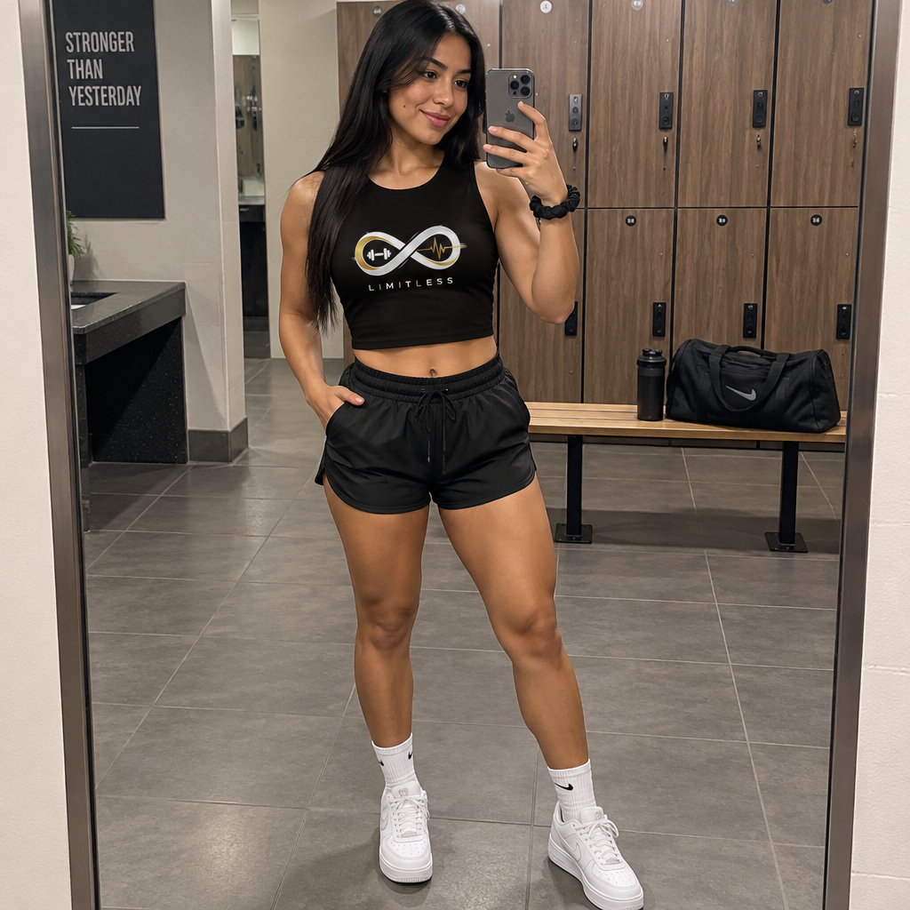 “Limitless” Women's Active Crop Tank