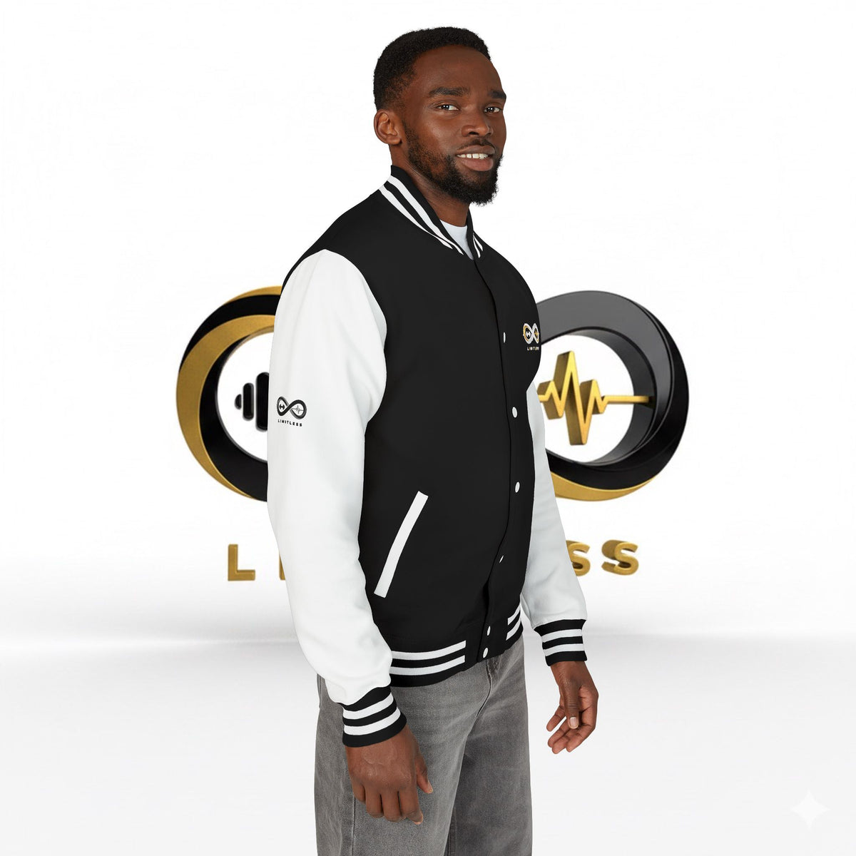“Limitless” Unisex Heavyweight Letterman Jacket