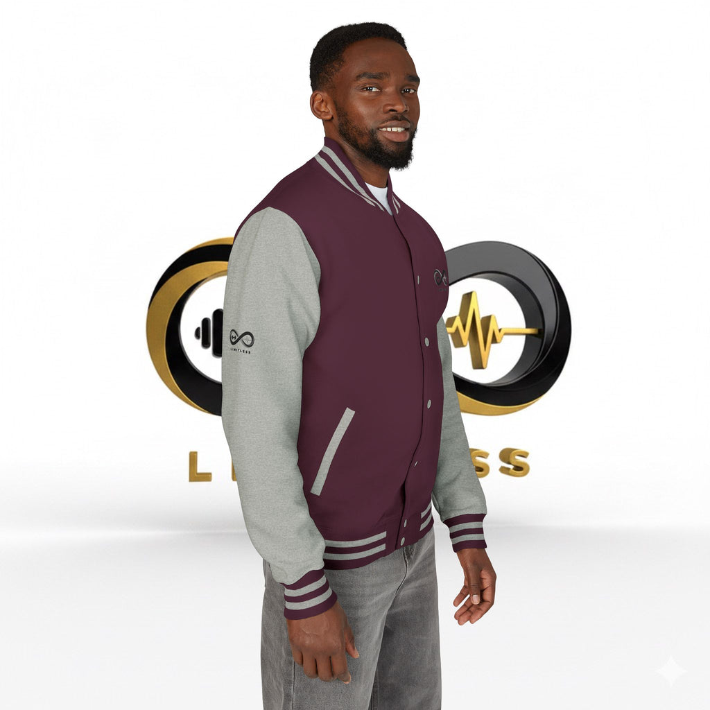 “Limitless” Unisex Heavyweight Letterman Jacket