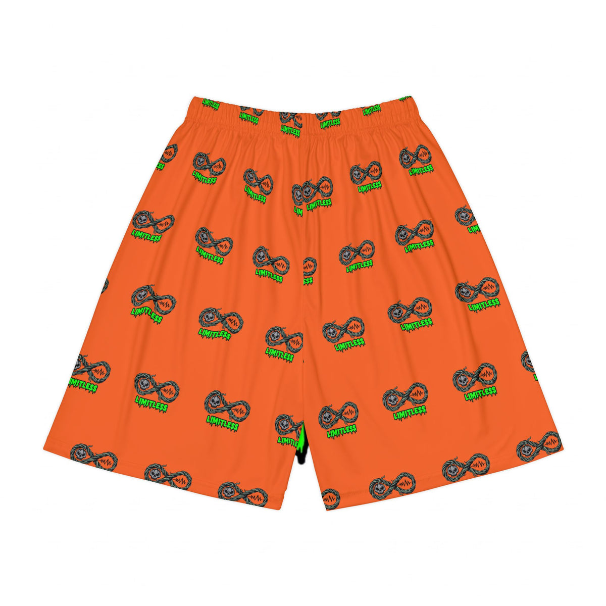 “Limitless” Halloween Basketball Shorts (Orange)