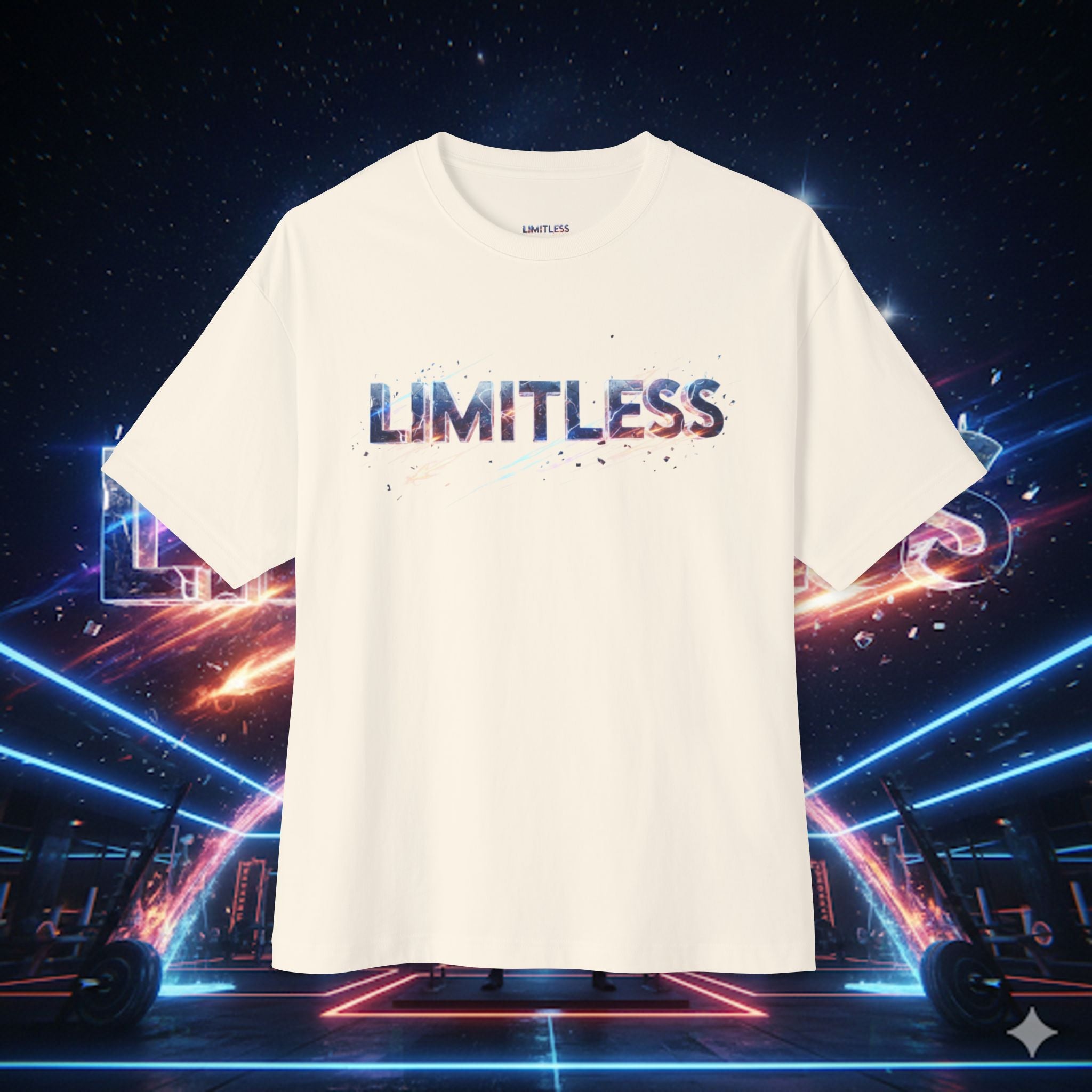 “Limitless” Unisex Oversized Boxy Tee