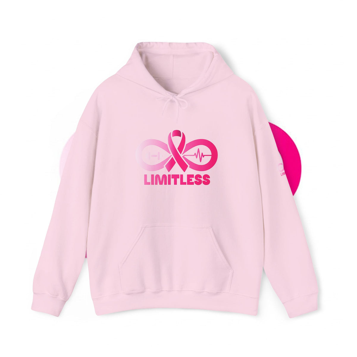 “Limitless” Breast Cancer Awareness Unisex Hooded Sweatshirt