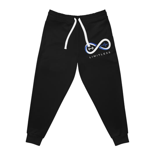 “Limitless” Athletic Joggers (AOP): Black