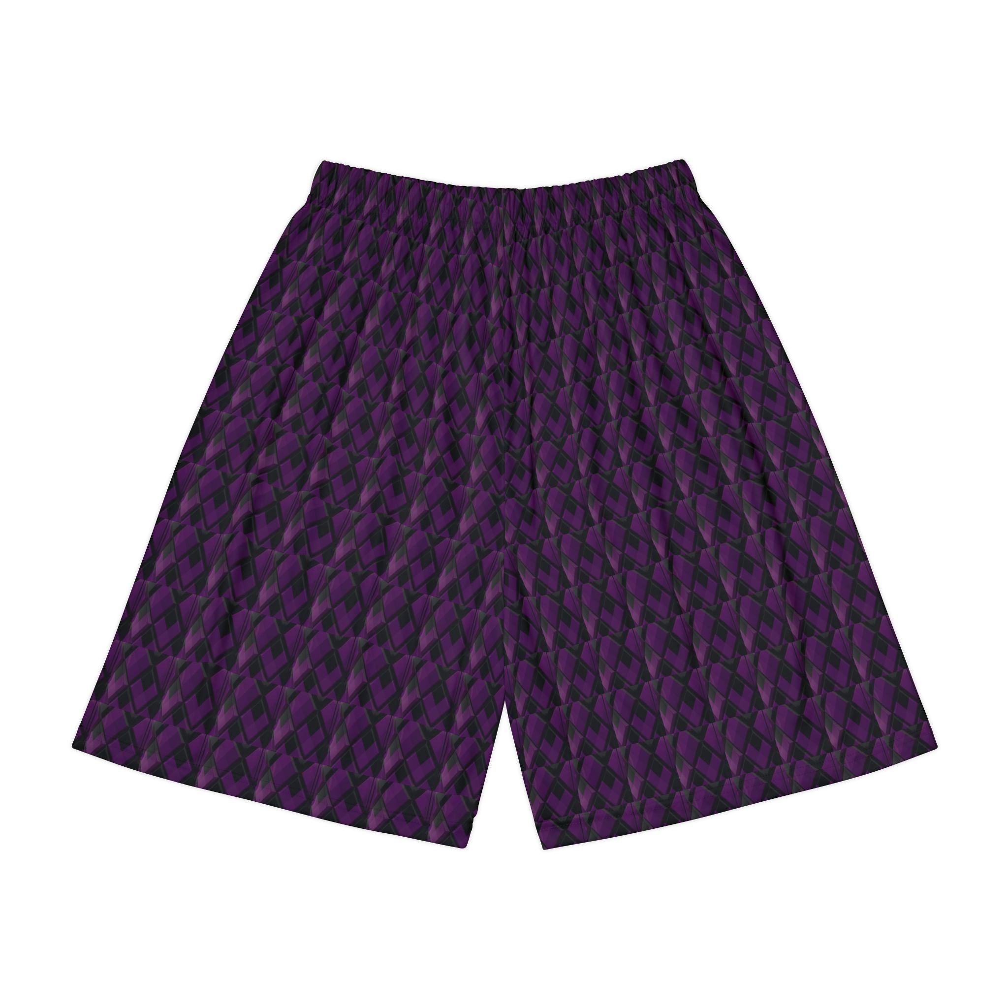 “Limitless “ Diamond Basketball Shorts (Purple)