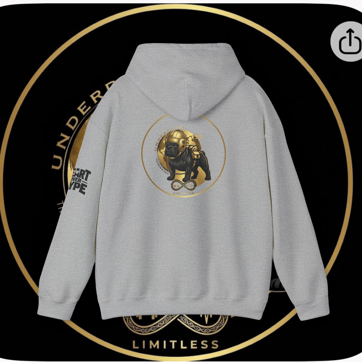 UnderDawg/Heart Over Hype Hoodie