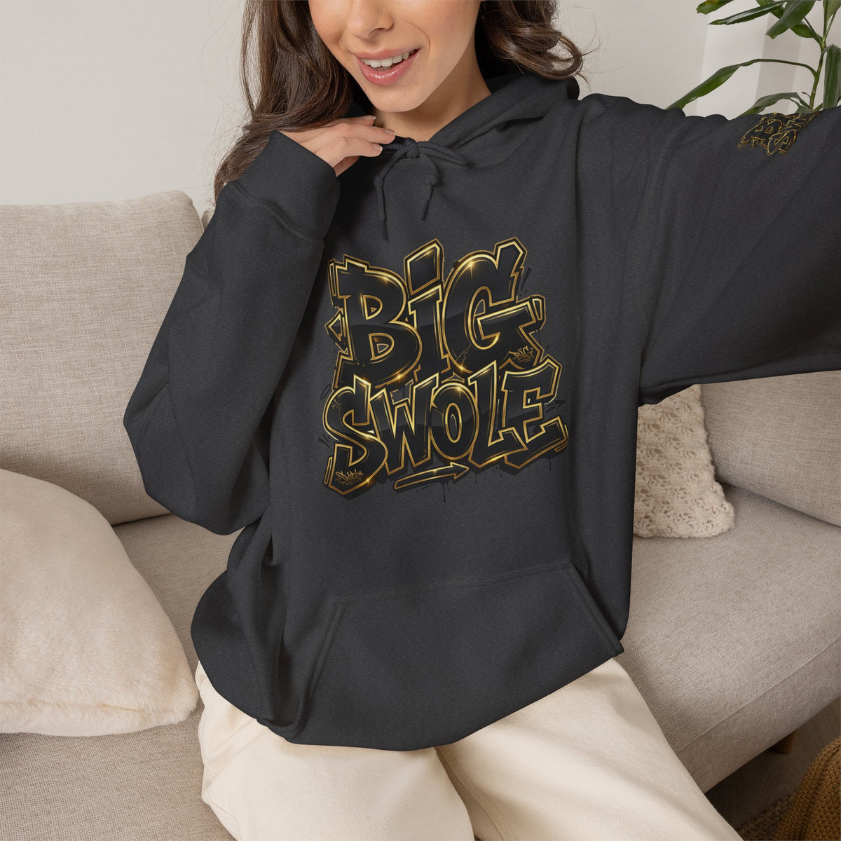“Big Swole” Unisex Hooded Sweatshirt