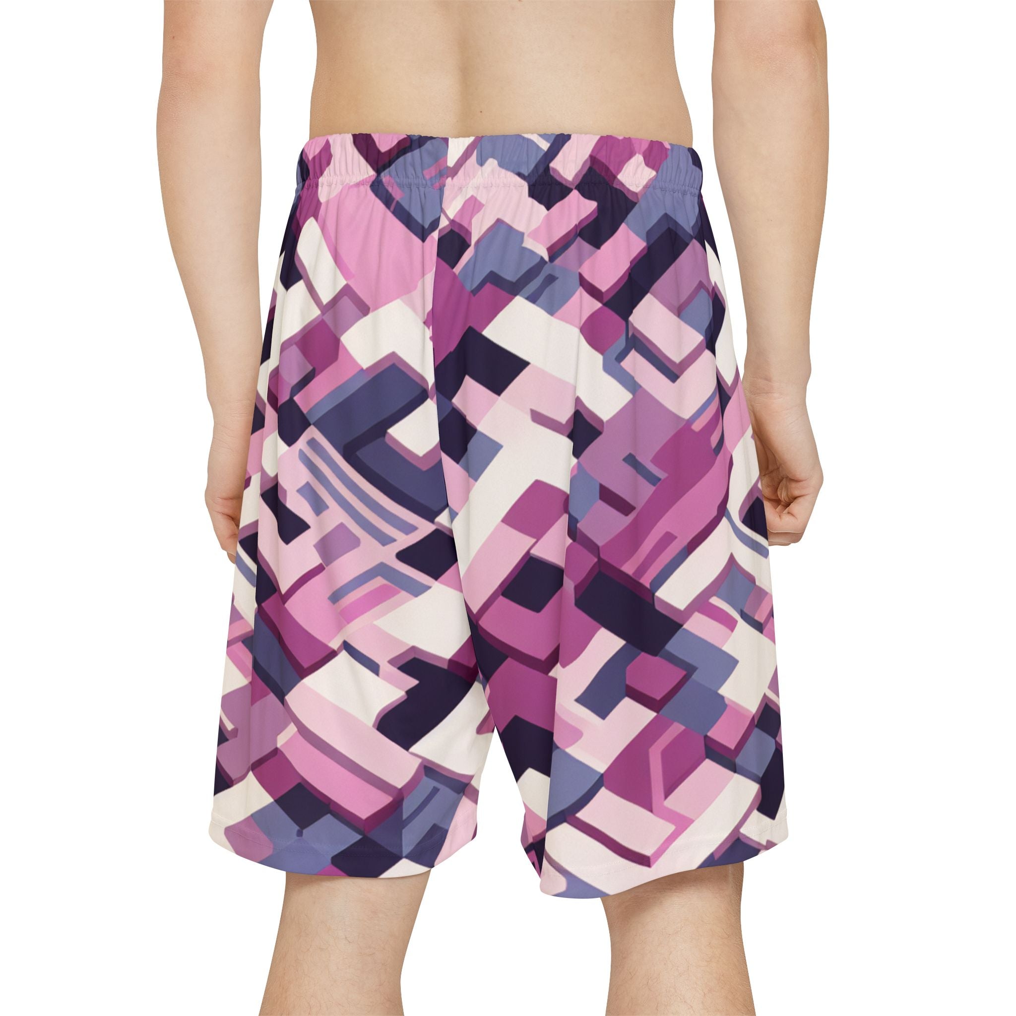 “Limitless” Digital Basketball Shorts (Pink)