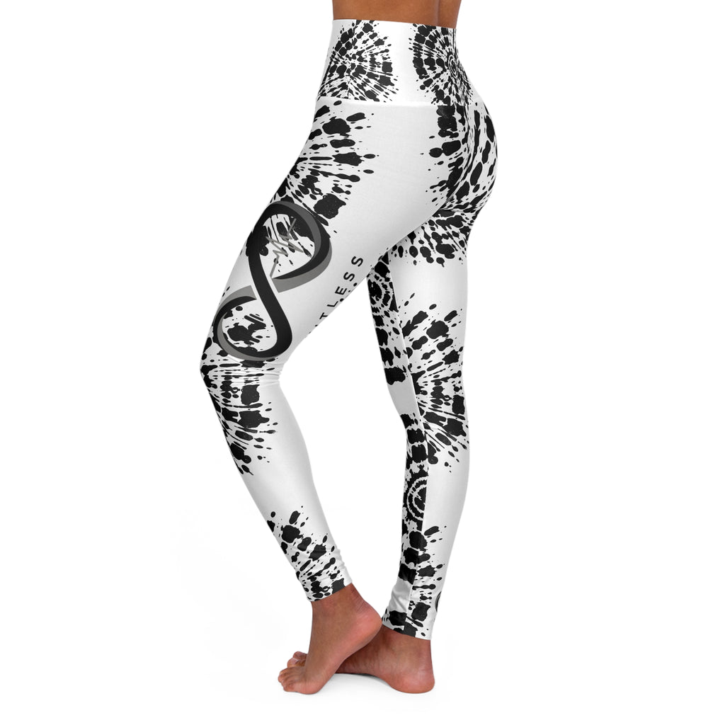 “Limitless” High Waisted Leggings (White Tie Dye)