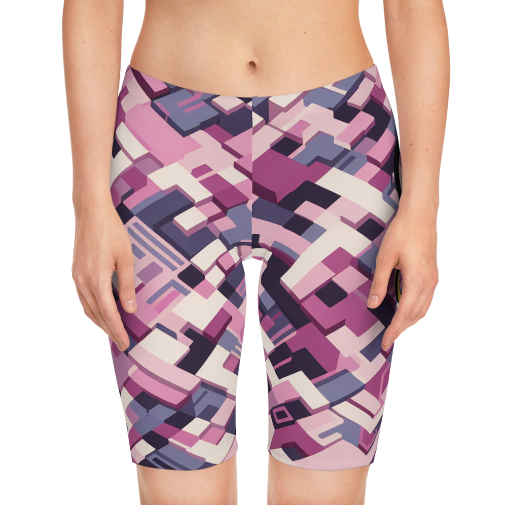 “Limitless” Digital Women's Bike Shorts (Pink)