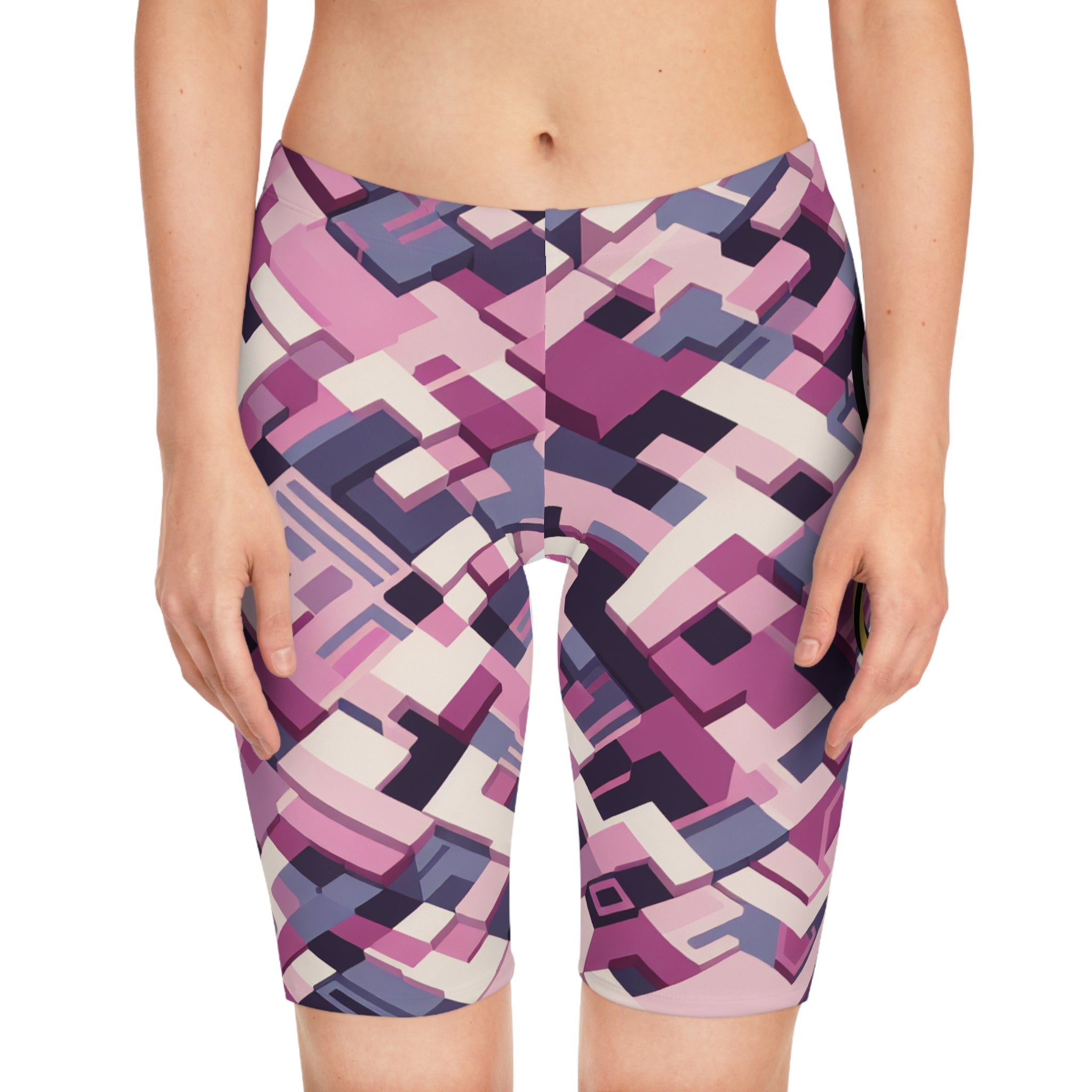“Limitless” Digital Women's Bike Shorts (Pink)