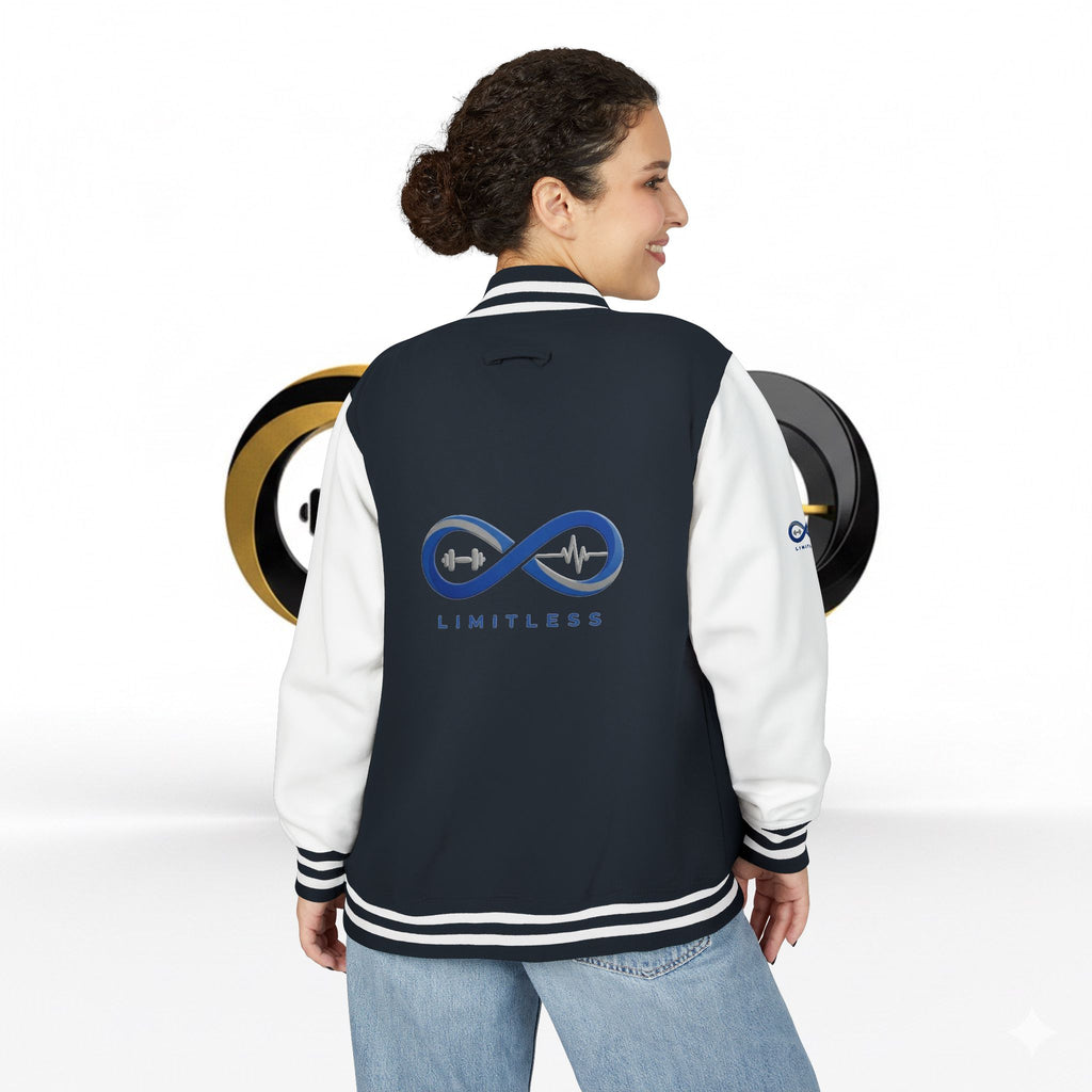 “Limitless” Unisex Heavyweight Letterman Jacket