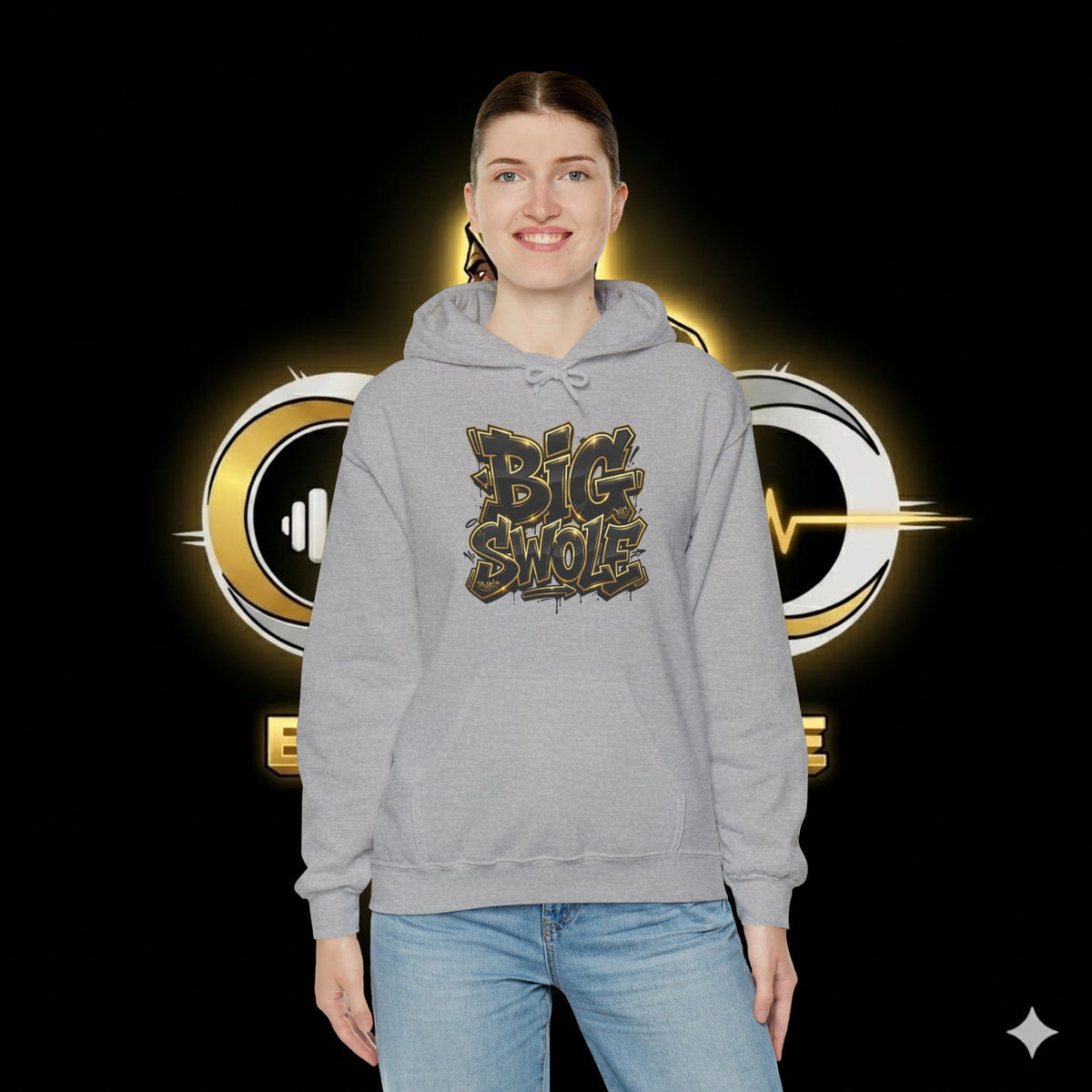 “Big Swole” Unisex Hooded Sweatshirt