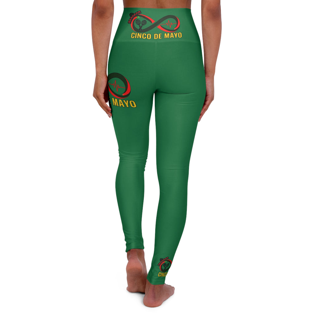 “Limitless” Cinco De Mayo High Waisted Yoga Leggings (Green)