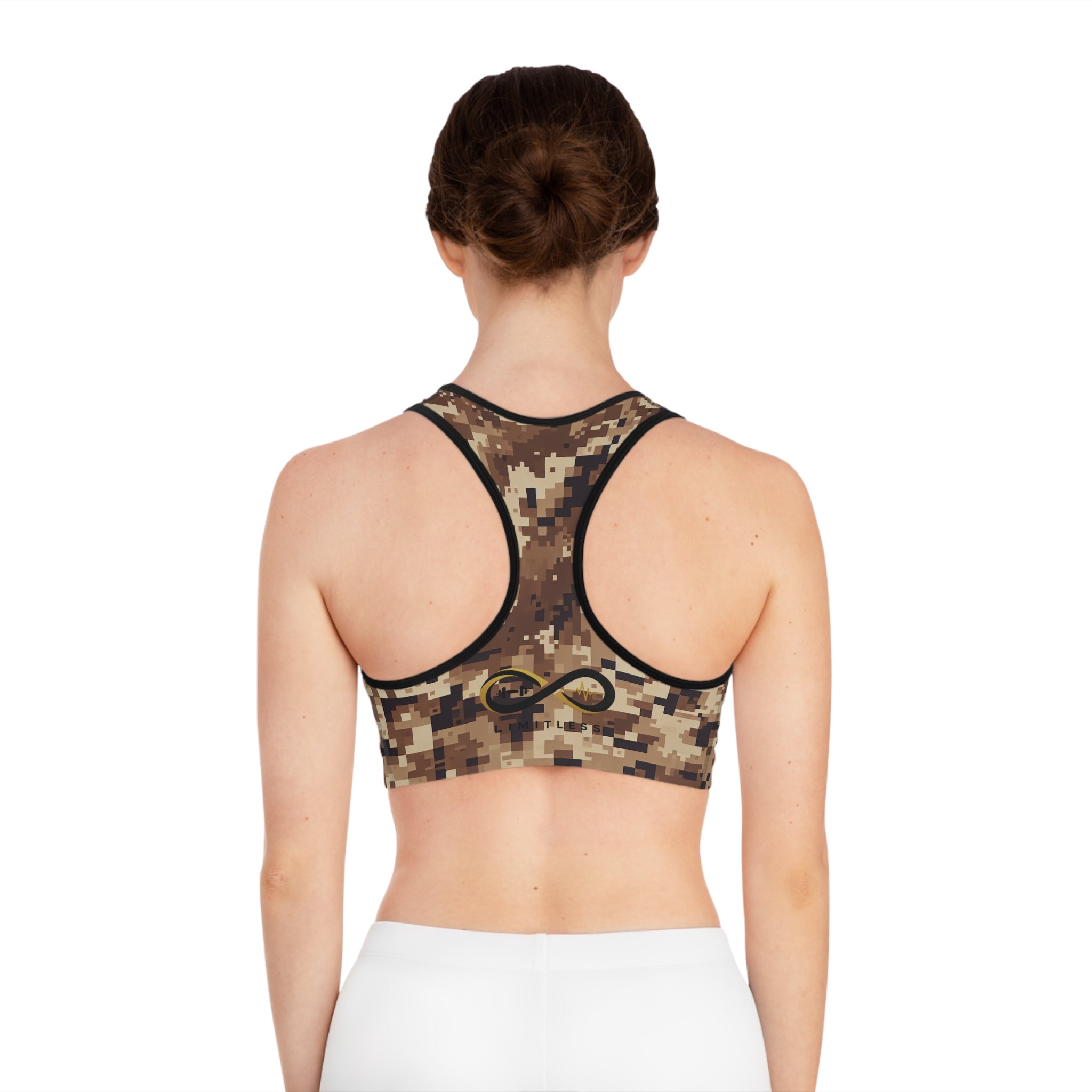 “Limitless” Camo Sports Bra (Brown)