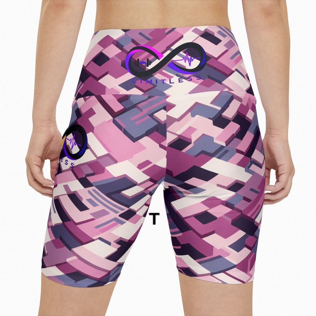 “Limitless” Digital Women's Shorts (Pink)