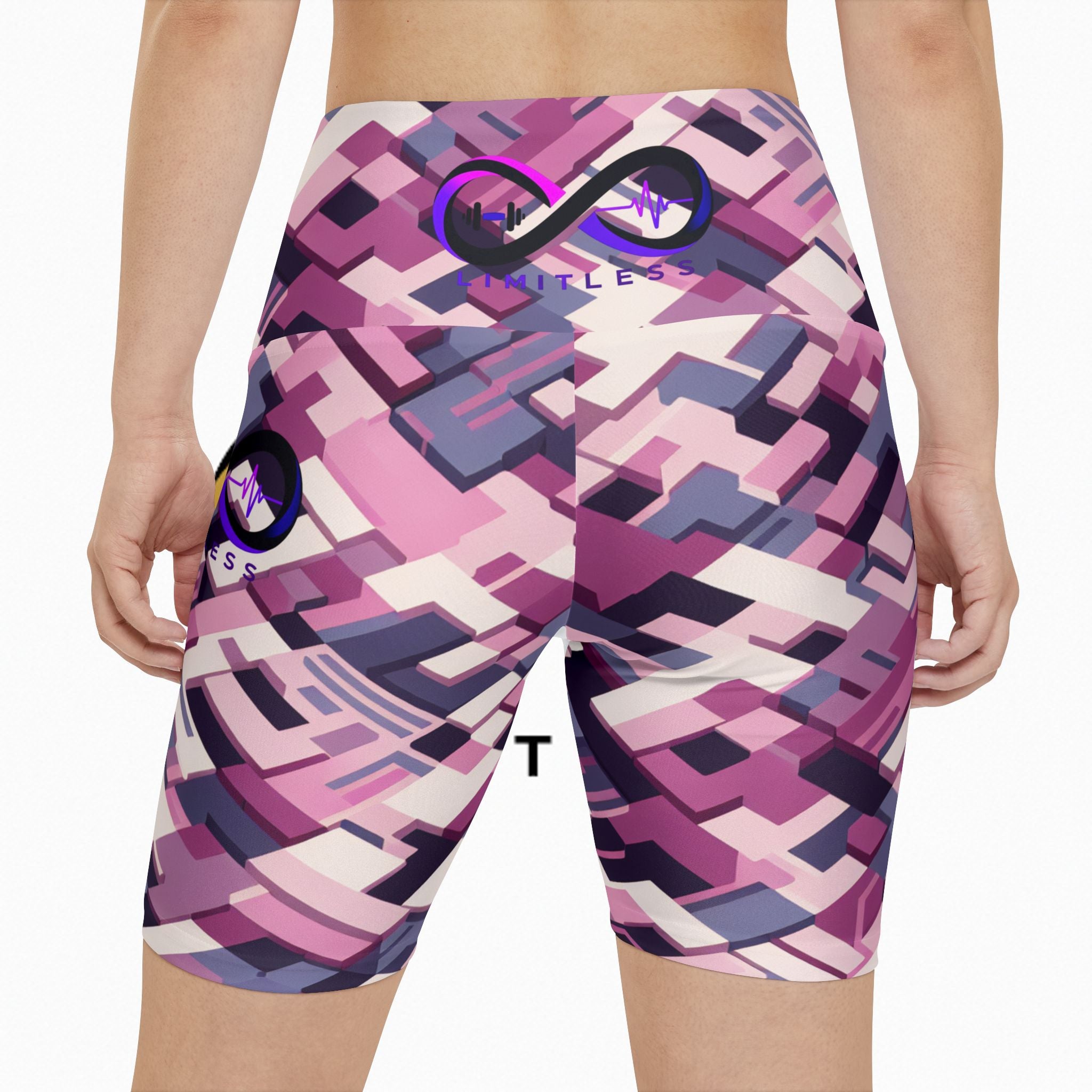 “Limitless” Digital Women's Shorts (Pink)