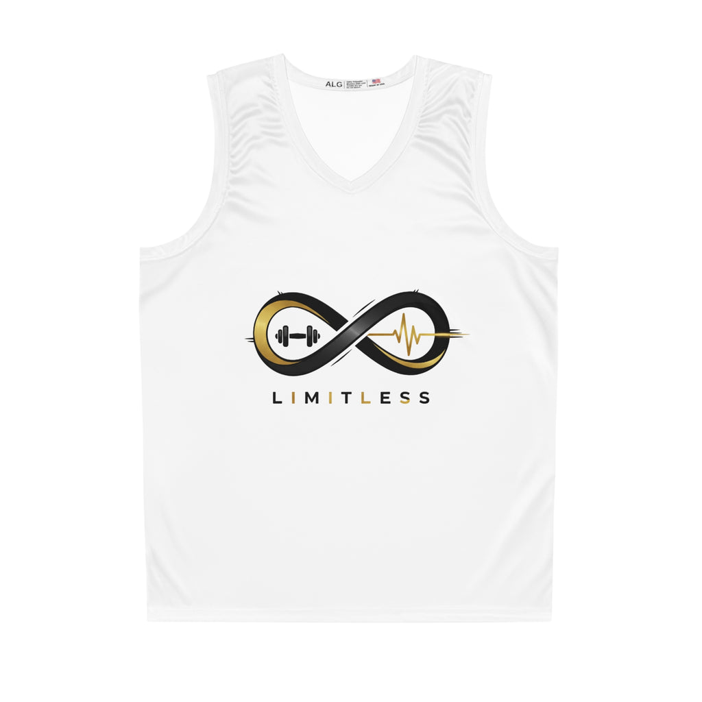 “Limitless” Basketball Jersey (White)