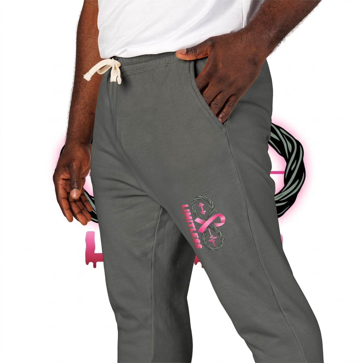 “Limitless” Breast Cancerween Joggers