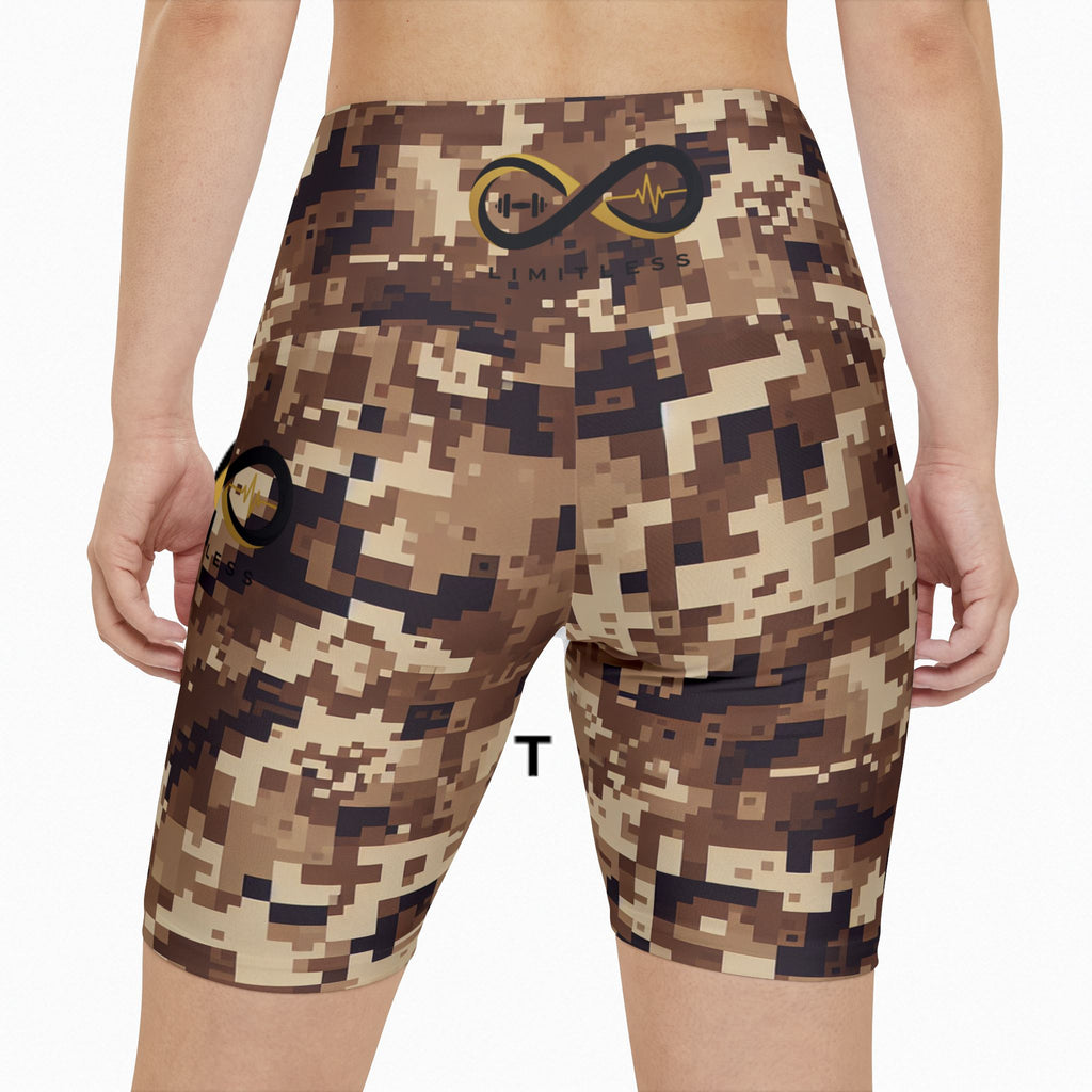 “Limitless” Camo Women's Shorts (Brown)